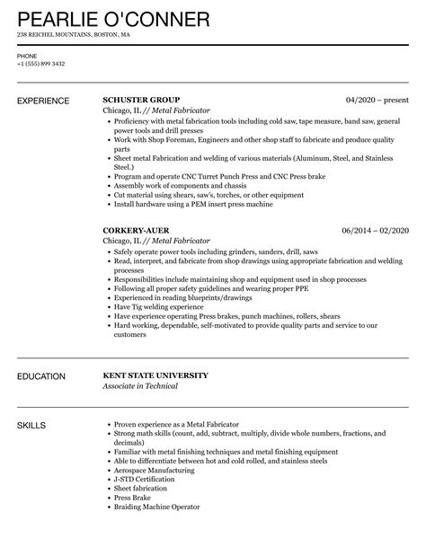 aluminum fabricator resume|examples of manufacturing resumes.